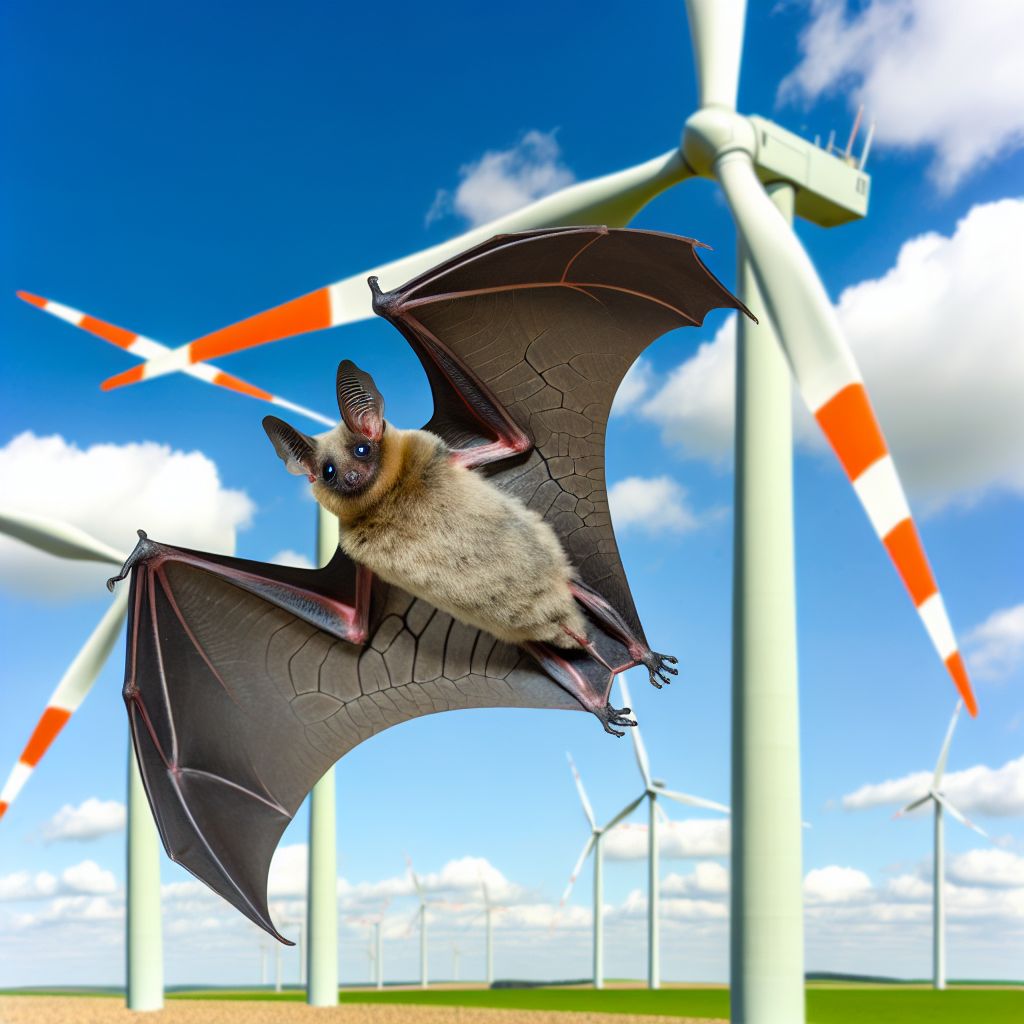 Ein Bild zum Thema Fledermaus im windkraft Kontext